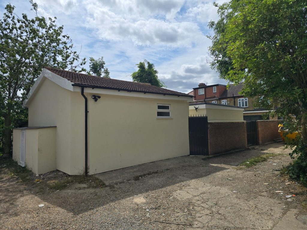 Summer house & house extension and paving & ladnscaping in Barking side