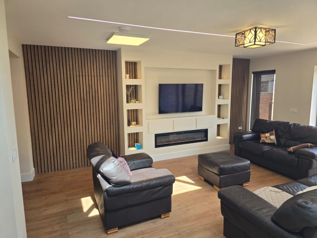 Summer house & house extension and paving & ladnscaping in Barking side